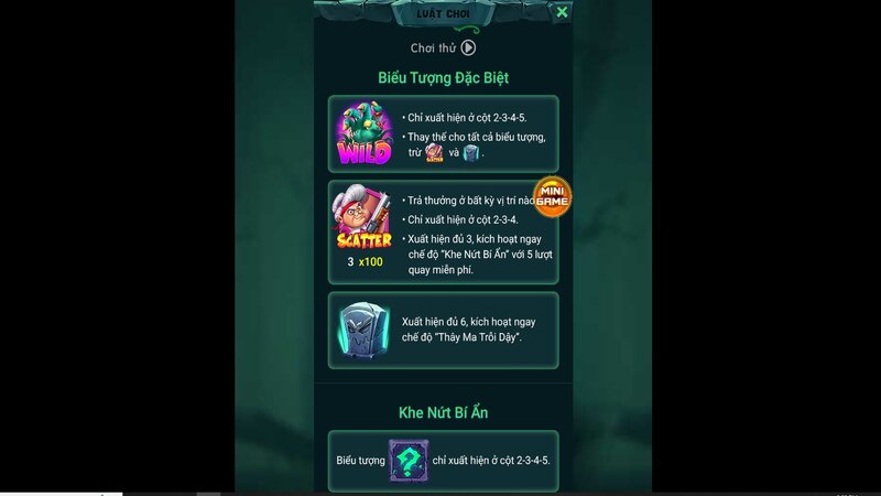 Các biểu tượng đặc biệt trong game