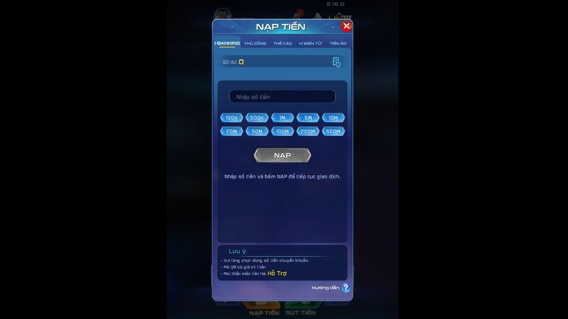 WIN 79 hỗ trợ nhiều phương thức nạp rút