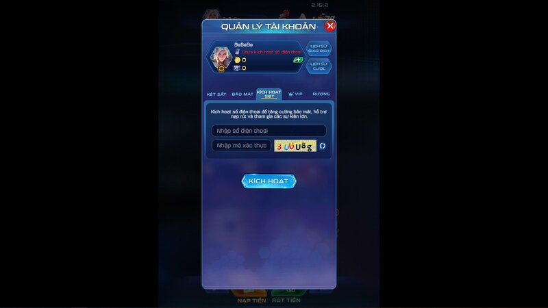 Các chức năng quản lý tài khoản chính